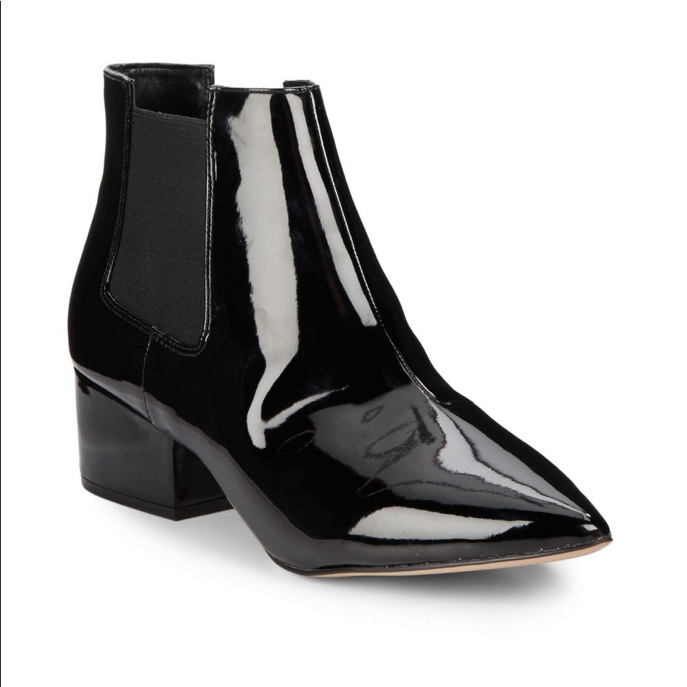 French Connection Ronan Faux Patent Leather Boot